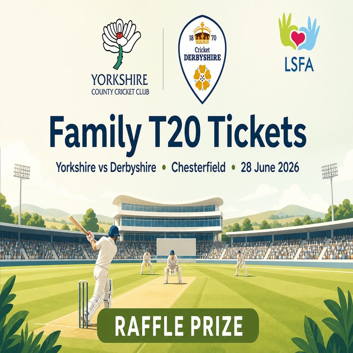 Family Ticket — Yorkshire vs Derbyshire T20 at Chesterfield (28 June 2026)