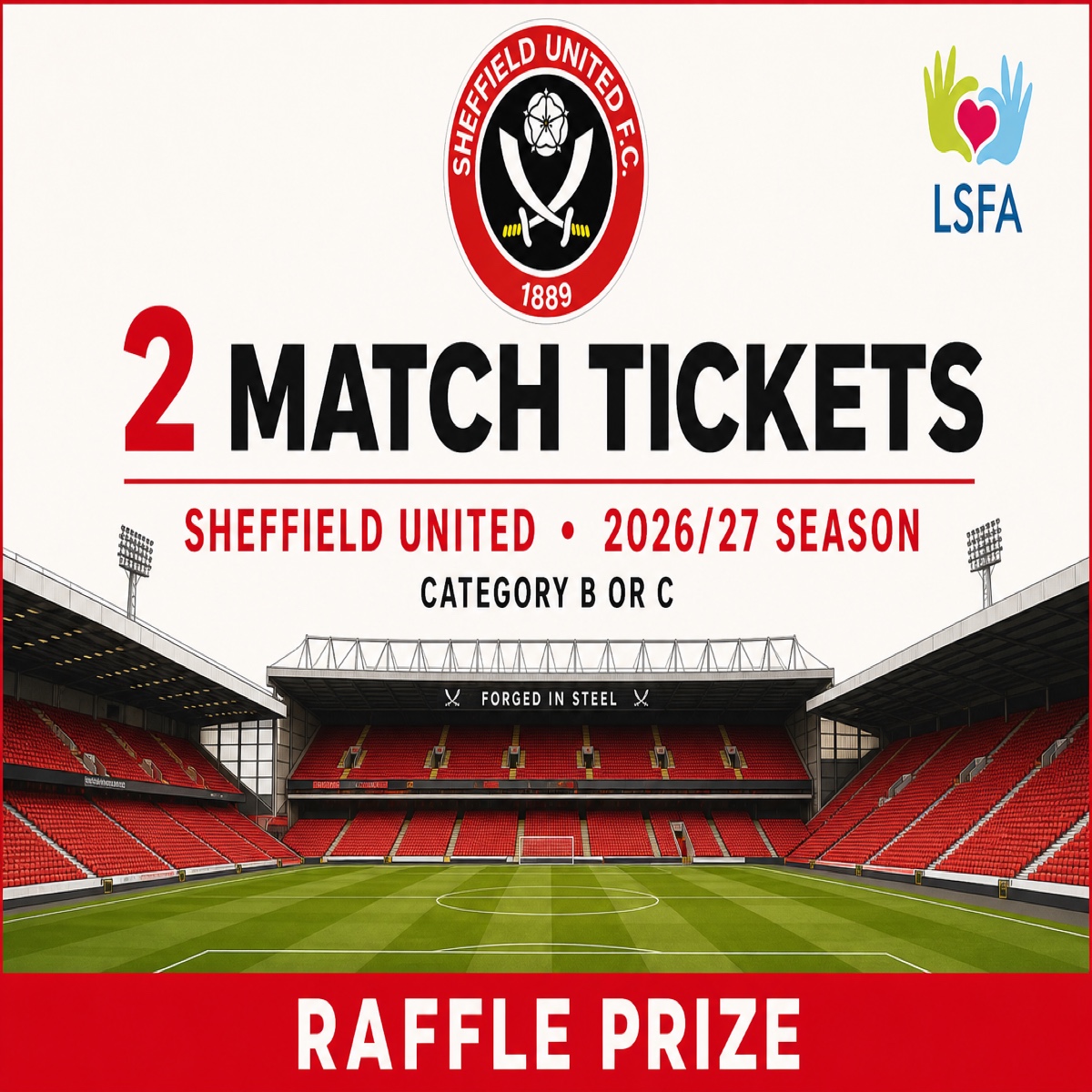 Two Sheffield United Match Tickets — 2026/27 Season